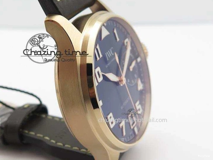 MIROTIME 1223 Big Pilot IW500909 RG ZF 1:1 Best Edition Le Petit Prince On Brown Leather Strap A Breathable 7293